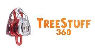 Camp Dryad Pro Double Pulley  TreeStuffcom 360 View [upl. by Ahsitnauq]