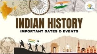 IMPORTANT DATES AND EVENTS OF INDIAN HISTORY II STATIC GK II GENERAL AWARENESS II JKP CONSTABLE 2024 [upl. by Blatt]