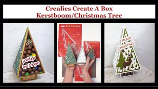 Crealies Create A Box Kerstboom Christmas Tree all languages by Mandy [upl. by Llednor971]