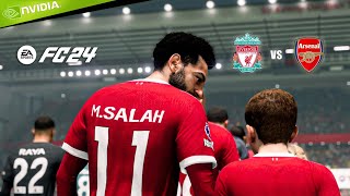 Liverpool vs Arsenal  EA FC 24 PC Gameplay  Premier League 202324 [upl. by Marmawke]