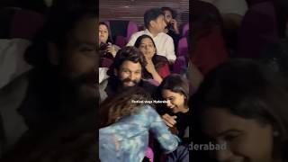 Allu Arjun Sneha Reddy Grand Entry at Sandhya Theatre  Allu Arjun Watching Pushpa 2 in Theatre [upl. by Rucker]