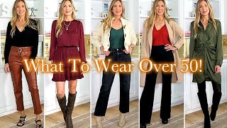 13 FALL Outfits for Women Over 50 Fall LOOKBOOK 2022  9 Bonus Sweaters [upl. by Nauqed161]