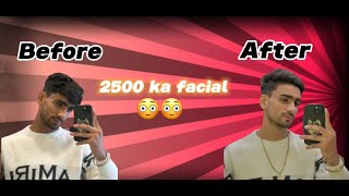 2500 ka facial glow vs normal facemakeup barbershop minivlog youtubeshorts [upl. by Junno]