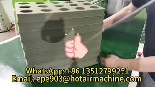 XPE Foam Hot Plate Welding Machine  Expanding Foam Packaging Machine [upl. by Olenta]