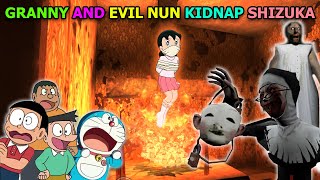 Evil Nun Door Escape Vs Doraemon And Friends I Doraemon Vs Granny I Doremon Versus Granny I 2 [upl. by Ynna310]