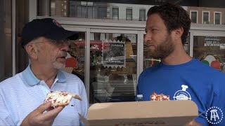 Barstool Pizza Review  Farinella Bakery Pizza With Special Guest Mike Portnoy Esq Bonus Lunatic [upl. by Aramac]