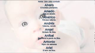 Nombres de bebe  Nombres para niños con letra A [upl. by Onailerua]