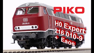 PIKO V091 H0 Expert Diesellok BR 216 52400 und Eaos Wagen 58380 [upl. by Rock]