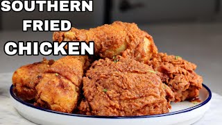 How To Make Southern Fried Chicken Crispy Fried Chicken  Buttermilk Fried Chicken Recipe [upl. by Arykahs]