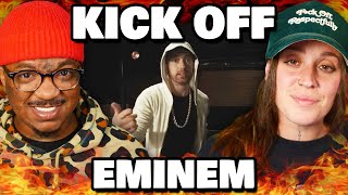 THIS BROKE MY BRAIN  Eminem  KICK OFF Freestyle  Reaction [upl. by Walther]