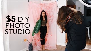 DIY PHOTOGRAPHY STUDIO FOR ONLY 5 [upl. by Lipinski]