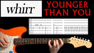 Whirr Younger Than You Guitar Tab Lesson [upl. by Noella]