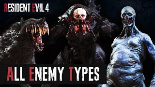 All Enemy Types in Resident Evil 4 Remake  Monsters amp Bosses Guide [upl. by Shirley]