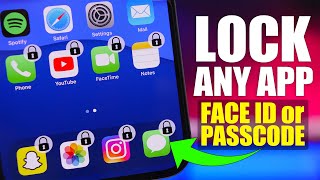 LOCK Any iPhone App With FACE ID or PASSCODE New Easy Method [upl. by Lipcombe439]