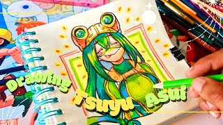 Drawing Tsuyu Asui  My Hero Academia  How to draw Tsuyu asui ♡ [upl. by Randall]