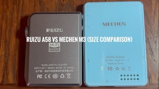 Ruizu A58 vs Mechen M3 Size Comparison [upl. by Yendirb]