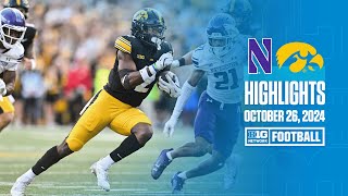 Northwestern at Iowa  Highlights  Big Ten Football  10262024 [upl. by Reisch]