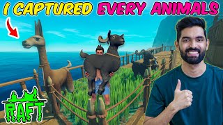 I Captured Every Animal in Raft  Raft Gameplay 7 [upl. by Aymik]