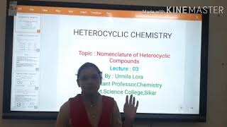 M Sc FNomenclature of Fused Heterocycles [upl. by Deane]