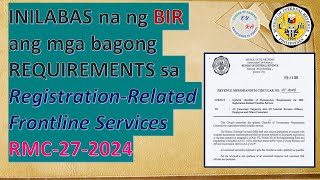 BIR UPDATE 2024 CHECKLIST OF DOCUMENTARY REQUIREMENTS CDR for BIR Registration Related Services [upl. by Fahland]