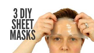 How to make sheet mask at home  DIY homemade sheet mask for face [upl. by Ykcim]