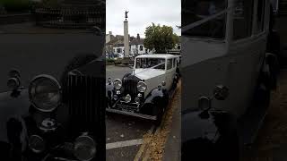 WAITING FOR THE BRIDE AND GROOM  A 1933 ROLLS ROYCE IN SKIPTON [upl. by Mcgregor]