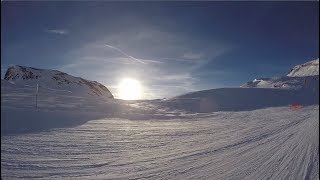 MONTEROSA SKI 2018 6 Da Passo Salati a Alagna  pista Olen nera e Alagna rossa [upl. by Soulier755]