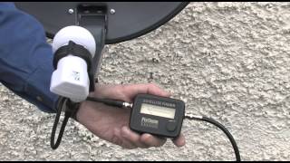 Using a SatFinder satellite meter to align your dish [upl. by Siramad]