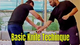 Kali  Arnis Tirada basic Knife Technique Flow and Drill of Filipino Martial Arts [upl. by Yadrahs]