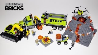 Lego City 60124 Volcano Exploration Base Lego Speed Build [upl. by Raul259]