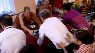 Buddhist Monks sample Ramsays Pad Thai  The F Word [upl. by Akimyt]