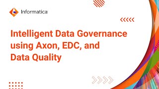 Intelligent Data Governance using Axon EDC and Data Quality [upl. by Siahc]