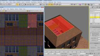 Basic Building UV Mapping with 3DS MAX 2008 [upl. by Aihsei546]