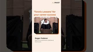 Roger Federer Commencement Speech rogerfederer tennis lifelessons career pivot graduation [upl. by Duval]