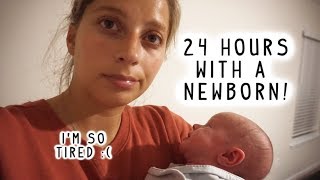 24 HOURS WITH A NEWBORN NIGHT TIME ROUTINE  EXCLUSIVELY BREASTFEEDING [upl. by Mellen]