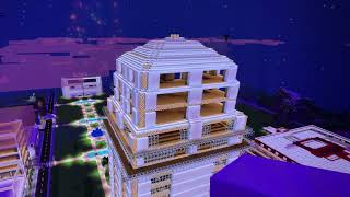 Big city Minecraft world tower under restoration years after large grief [upl. by Erin847]