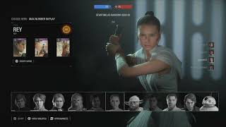 STAR WARS Battlefront 2 Heroes Vs Villains Rey 11 [upl. by Nasar]