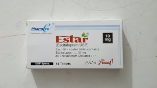 Estar  Escitalopram 10 mg Tablets price in Pakistan Estar 10 mg uses [upl. by Amrak8]