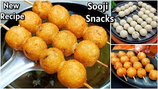 Crispy Evening Snacks Recipes  Sooji Balls Sticks Recipe  New Recipe  Potato Snacks Recipes [upl. by Eynahpets]