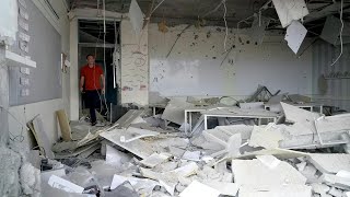 Damage at school in southern Israel the day after Iran missile attack  AFP [upl. by Karwan]