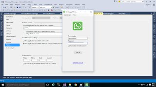 C Application  How to make a WhatsApp Messenger Part 4  FoxLearn [upl. by Eremehc]