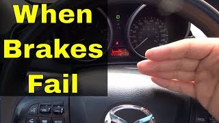 How to stop car an automatic car when brake fails  Failed brakes [upl. by Surtimed]