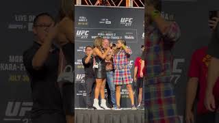 Amanda Nunes Face Off With Julianna Pena UFC 277 [upl. by Uhn562]