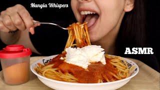 ASMR  EATING CREAMY SPAGHETTI WITH RICOTTA MUKBANG WHISPER  MANGIA WHISPERS 먹방 [upl. by Onin]