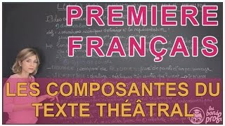 Analyse du texte théâtral  les composantes du texte  Français Première  Les Bons Profs [upl. by Sucramat]