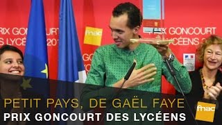 Goncourt des Lycéens 2016 remis à Gaël Faye pour Petit Pays [upl. by Ttezil]