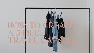 5 Piece Travel Capsule Wardrobe TryOn 10 Outfit Ideas  SLOW FASHION [upl. by Sialac]