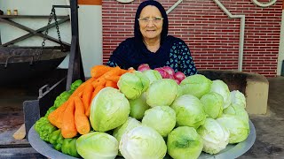 100 PLATES CABBAGE MANCHURIAN RECIPE BY My Granny  MANCHURIYAN GRAVY  VEG RECIPES  STREET FOOD [upl. by Azil]