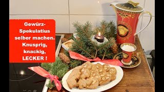 Gewürz  Spekulatius selber machen  Knusprig knackig LECKER [upl. by Yesllek]