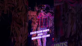 Staten Island Haunts 2024 Whispering Hollows statenislandhauntedhouses halloweenanimatronics [upl. by Doraj]